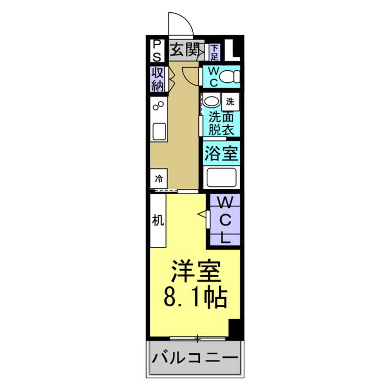 MELIA AOYAMA(1K/1階)の間取り写真