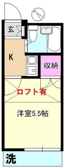 センチュリー馬込パートIII(1K/2階)の間取り写真