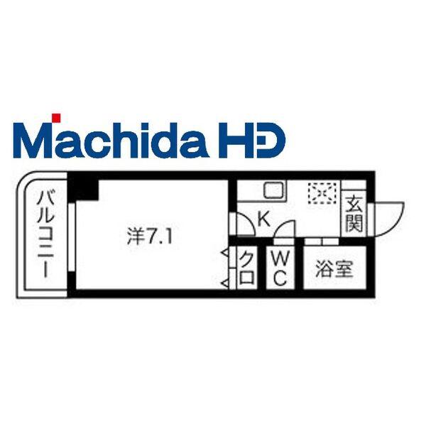 少林寺町東エヌエム・サンカンテ・ヌフ(1K/3階)の間取り写真
