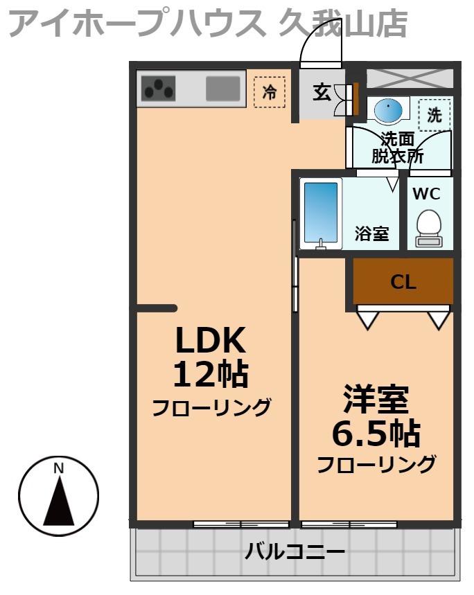 Fコート高井戸(1LDK/2階)の間取り写真
