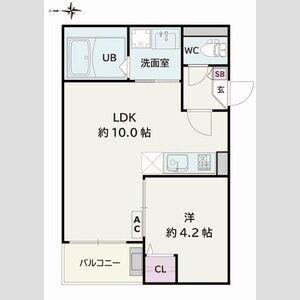 JACK SHOHOVII(1LDK/3階)の間取り写真