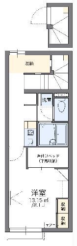 レオパレスリッチM(1K/2階)の間取り写真