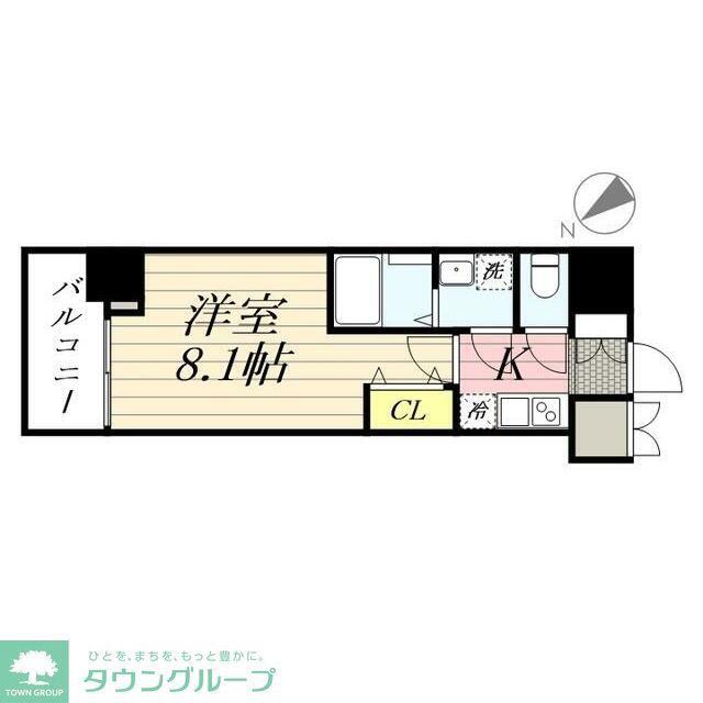 GRANPASEO田端C(1K/3階)の間取り写真