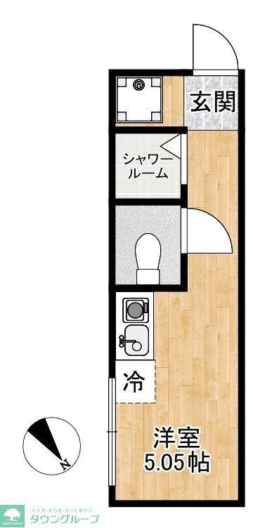 CORDEA町屋(ワンルーム/3階)の間取り写真