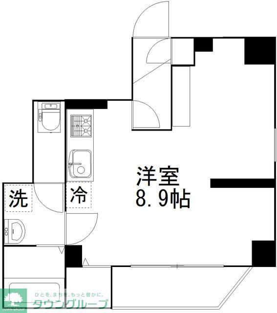 EPガーデン緑(ワンルーム/3階)の間取り写真