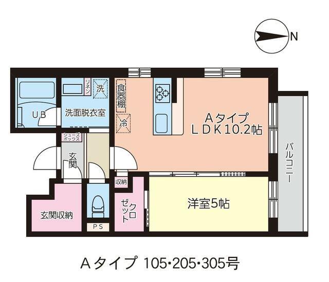 セピアコート上大岡(1LDK/1階)の間取り写真