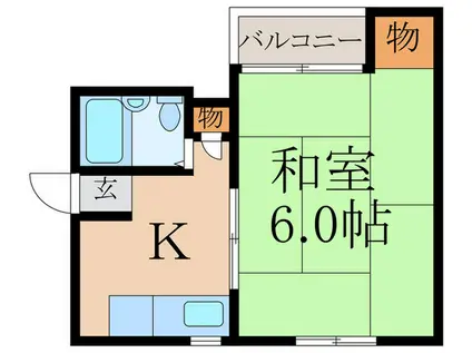 ライヴヒル千里(1K/3階)の間取り写真