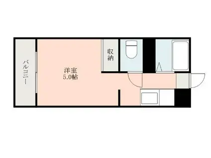 大丸コーポ(ワンルーム/2階)の間取り写真