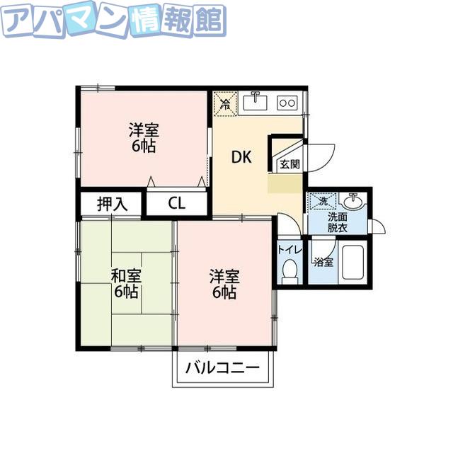 サードニックス(3K/2階)の間取り写真