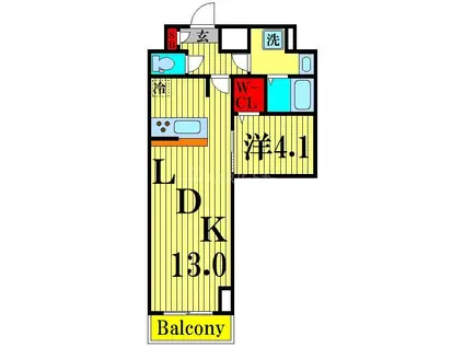 アルファコート北綾瀬II(1LDK/3階)の間取り写真