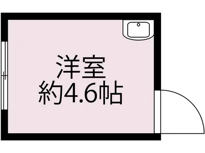 篠原台コーポ(ワンルーム/3階)の間取り写真