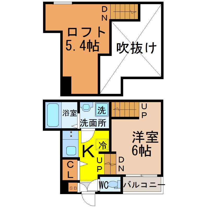 WAINANI(1SK/1階)の間取り写真