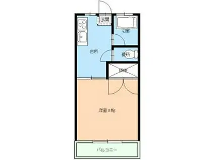 札元ERIビル(1K/2階)の間取り写真