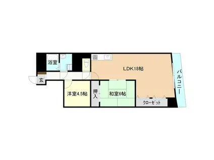 桜川ハイツ(2LDK/3階)の間取り写真