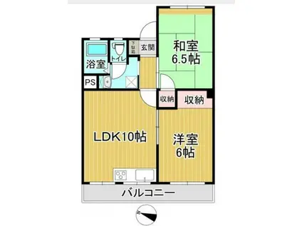 リ・エクラ(2LDK/3階)の間取り写真