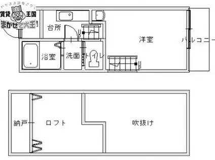 RYOWA 医学部通Ⅰ(1K/1階)の間取り写真