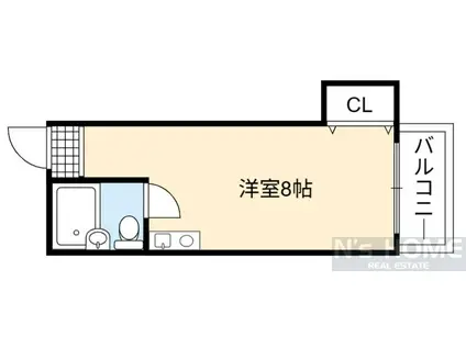 ルネコトブキ(ワンルーム/2階)の間取り写真