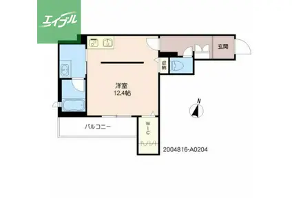 SHAMAISON HANAOKA(ワンルーム/2階)の間取り写真