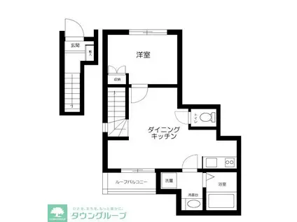 ソルナ西巣鴨(1LDK/2階)の間取り写真