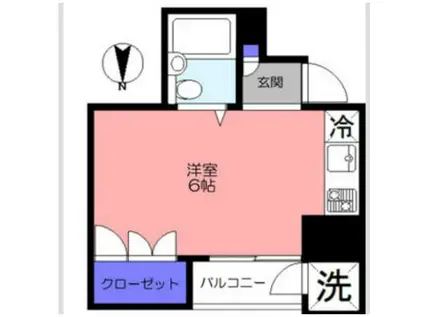 田園都市線 三軒茶屋駅 徒歩4分 駅近 2口コンロ(ワンルーム/7階)の間取り写真