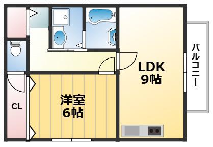 SQUD HAIZUKA(1DK/1階)の間取り写真