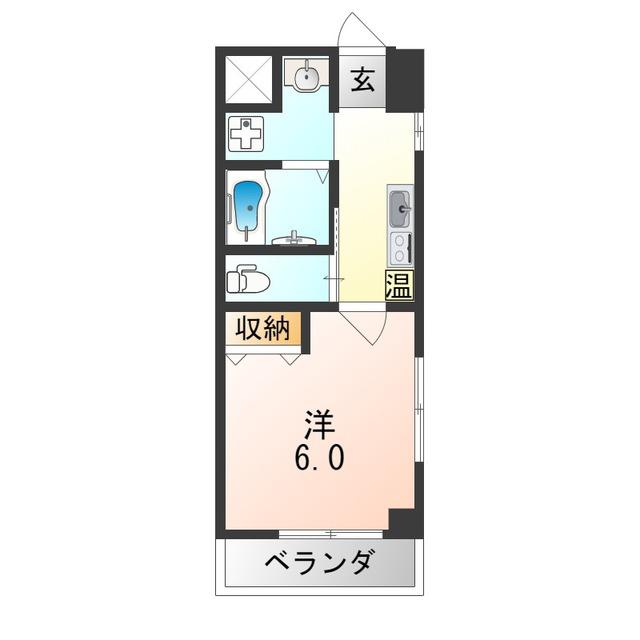 みおつくし堂島II(1K/3階)の間取り写真