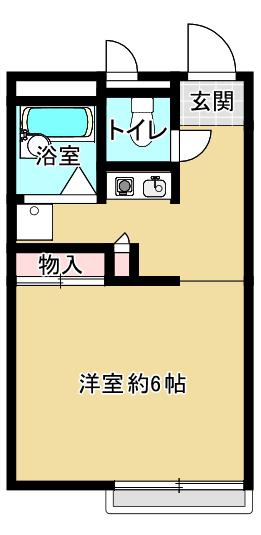 西大路マンション(ワンルーム/1階)の間取り写真