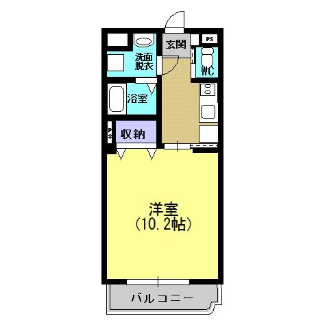 Y& メゾンドールTM(1K/2階)の間取り写真
