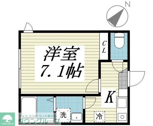 LE GRAND MAITA(1K/2階)の間取り写真