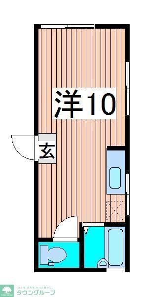 浦和彩々(ワンルーム/2階)の間取り写真