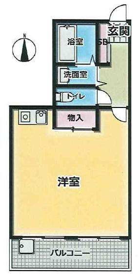 元町MGレジデンスIII(1K/11階)の間取り写真