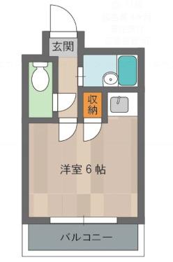 シャルマンフジ住吉壱番館(ワンルーム/3階)の間取り写真