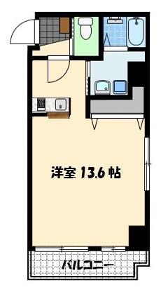 アイズ五島町(ワンルーム/8階)の間取り写真