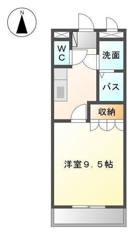 マナーハウス653(1K/1階)の間取り写真