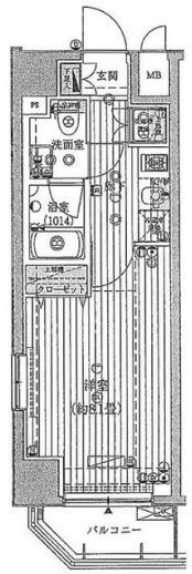 プレール・ドゥーク秋葉原II(1K/7階)の間取り写真
