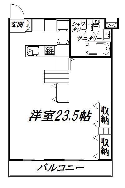 アルコ12(ワンルーム/5階)の間取り写真