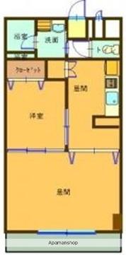 エクセラントメゾンII(1LDK/7階)の間取り写真