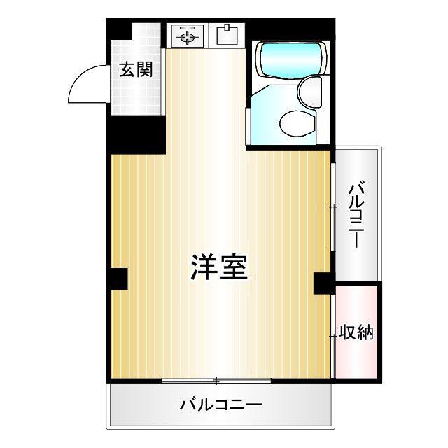 ベルメゾン杉並(ワンルーム/3階)の間取り写真
