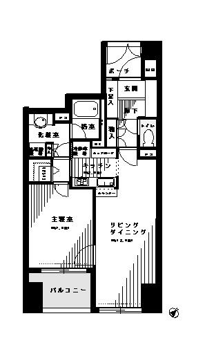 リシェ新横浜アネックス(1LDK/2階)の間取り写真
