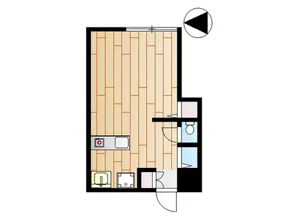 ウチダロイヤルマンション(1K/1階)の間取り写真