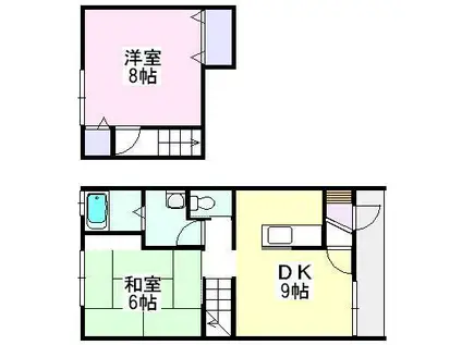 パークサイド・テラス(2DK/1階)の間取り写真