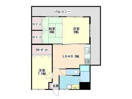 サン・ライフ21(3LDK/1階)の間取り写真