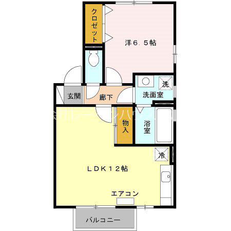 リヴェールメゾン・櫻 弐番館(1LDK/2階)の間取り写真