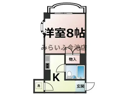 BELL NEIGE(ワンルーム/3階)の間取り写真