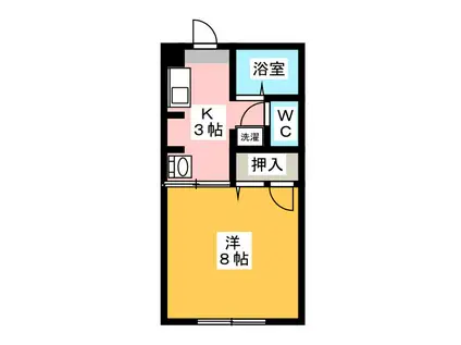 三重津市時田ハウスA(1K/2階)の間取り写真