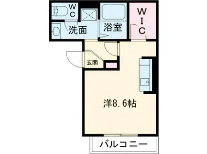 スタブリテラス桑名(ワンルーム/3階)の間取り写真