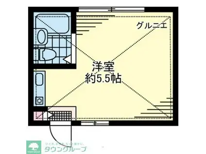 シャルム保谷B棟(ワンルーム/2階)の間取り写真