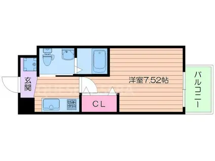サムティ京橋FLUSS(1K/5階)の間取り写真