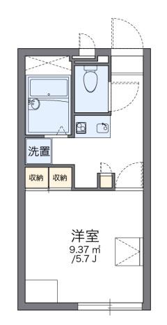 レオパレス北青木(1K/1階)の間取り写真