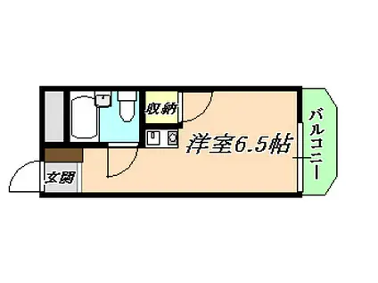 メゾンイレブン(ワンルーム/2階)の間取り写真